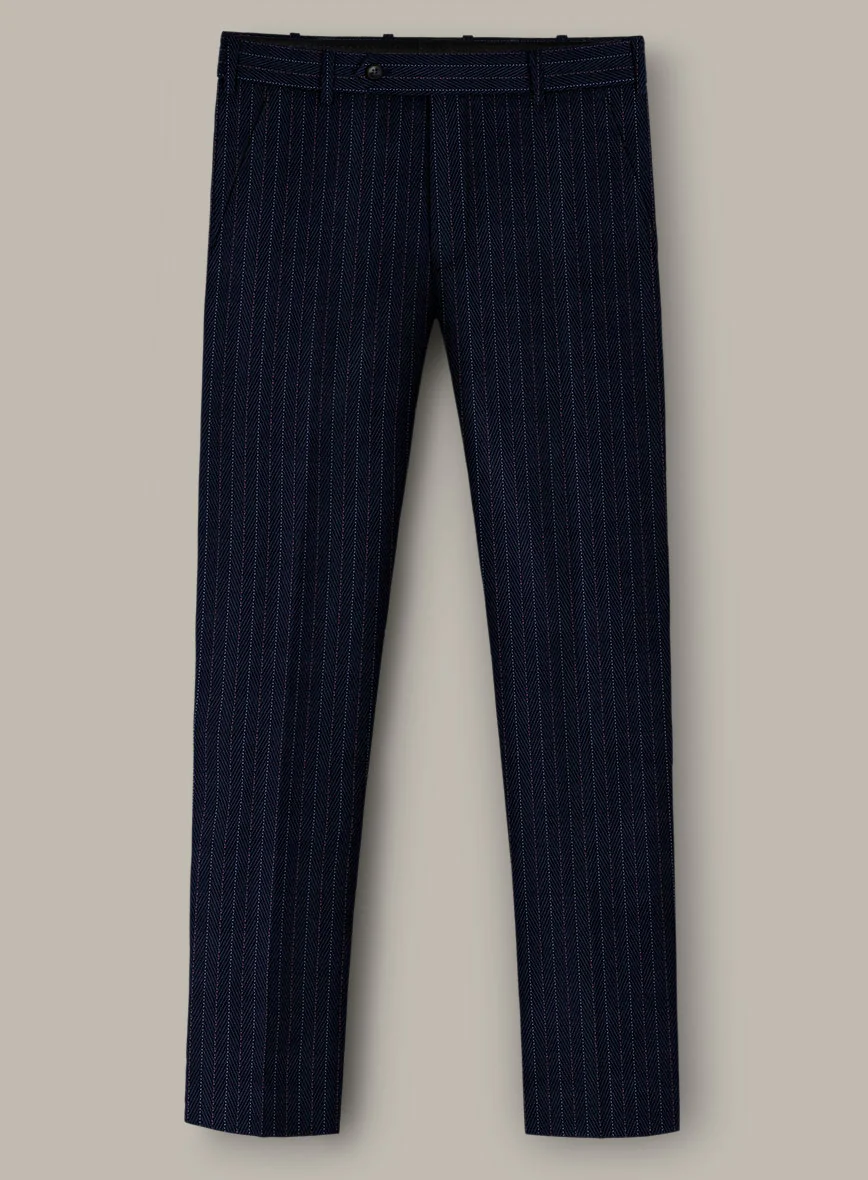 Scabal Dali Chamberlain Herringbone Wool Cashmere Suit - Image 6