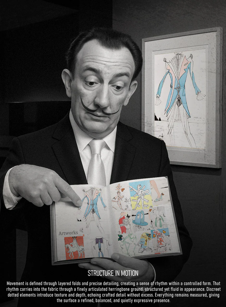 Scabal Dali Chamberlain Herringbone Wool Cashmere Jacket - Image 7