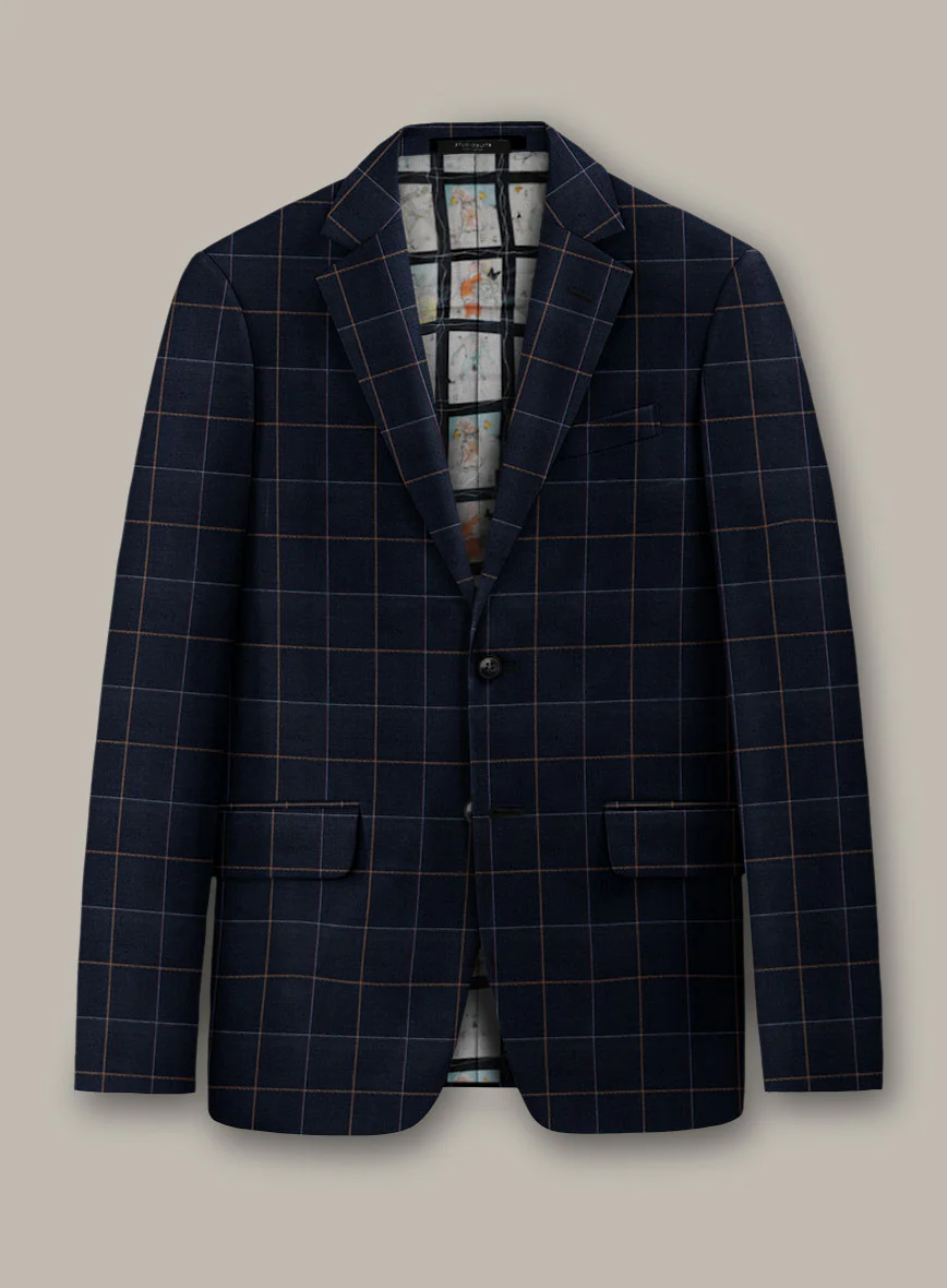 Scabal Dali Chromatic Windowpane Wool Cashmere Suit - Image 2