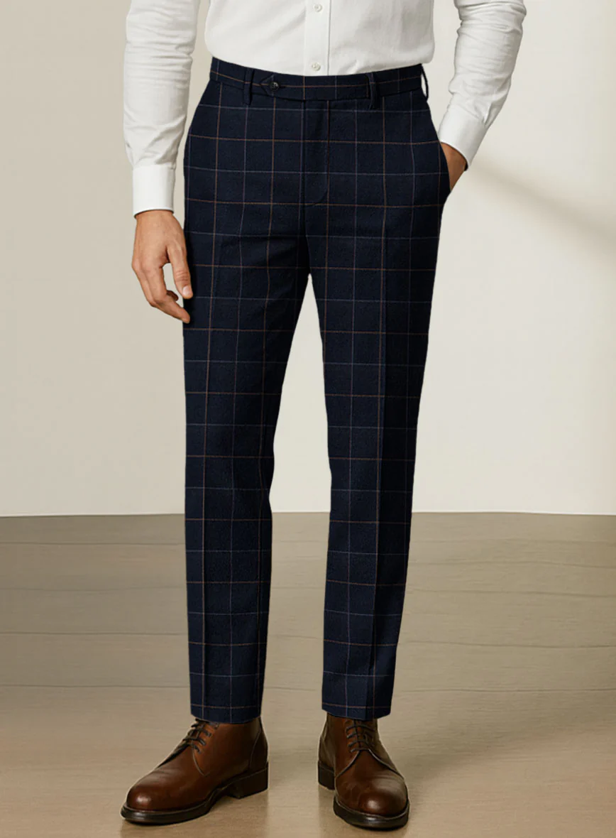 Scabal Dali Chromatic Windowpane Wool Cashmere Suit - Image 8
