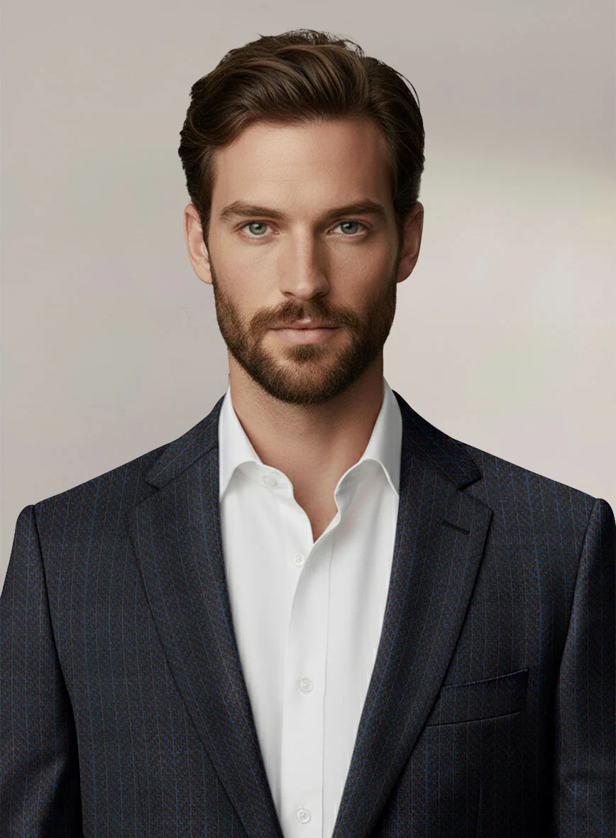 Scabal Dali Cipher Weave Wool Cashmere Suit - Image 5