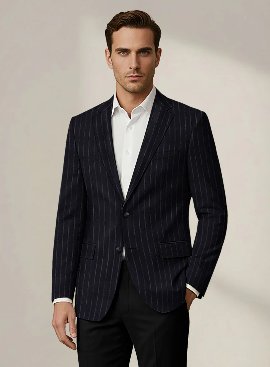 Scabal Dali Godiva Herringbone Wool Cashmere Jacket - Image 2
