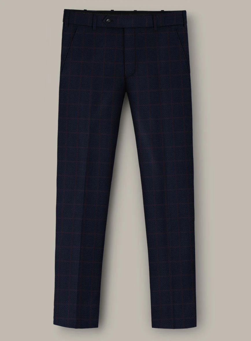 Scabal Dali Heraldic Weave Wool Cashmere Pants - Image 2