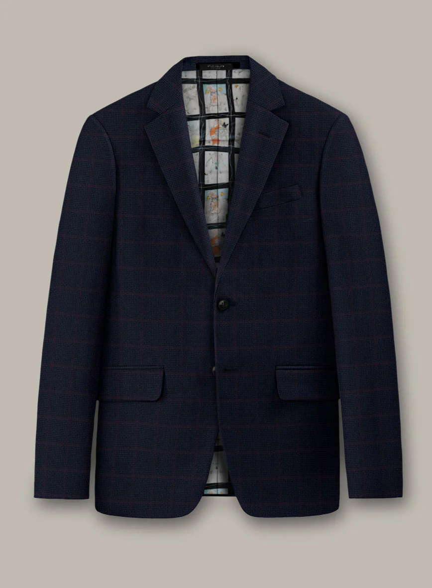 Scabal Dali Heraldic Weave Wool Cashmere Suit - Image 2