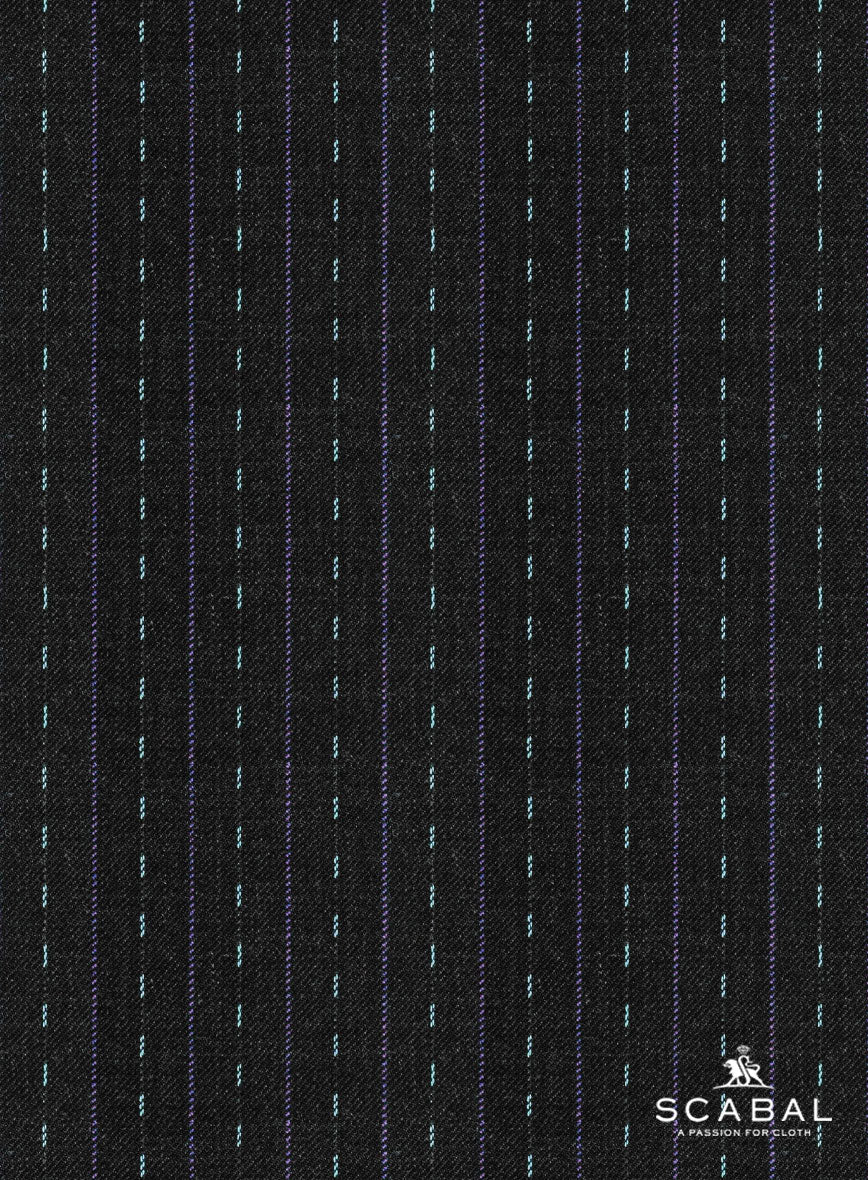 Scabal Dali Intermezzo Stripe Wool Cashmere Jacket - Image 5