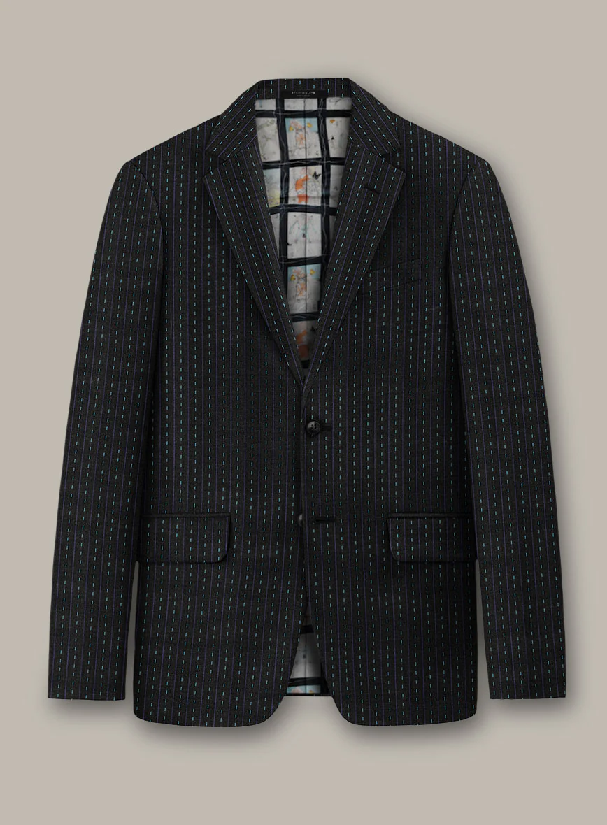 Scabal Dali Intermezzo Stripe Wool Cashmere Suit - Image 2