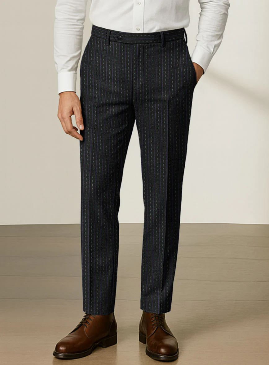 Scabal Dali Intermezzo Stripe Wool Cashmere Suit - Image 8