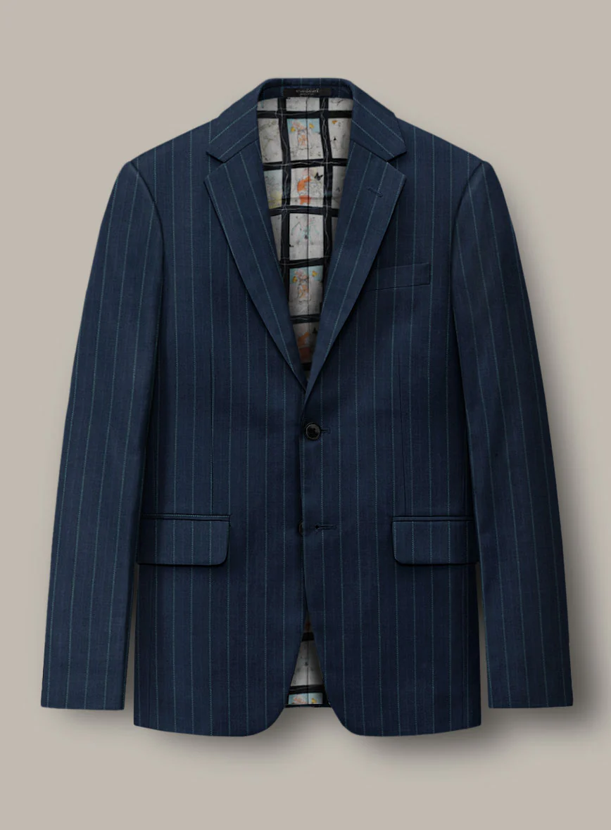Scabal Dali Mimetic Stripe Wool Cashmere Suit - Image 3
