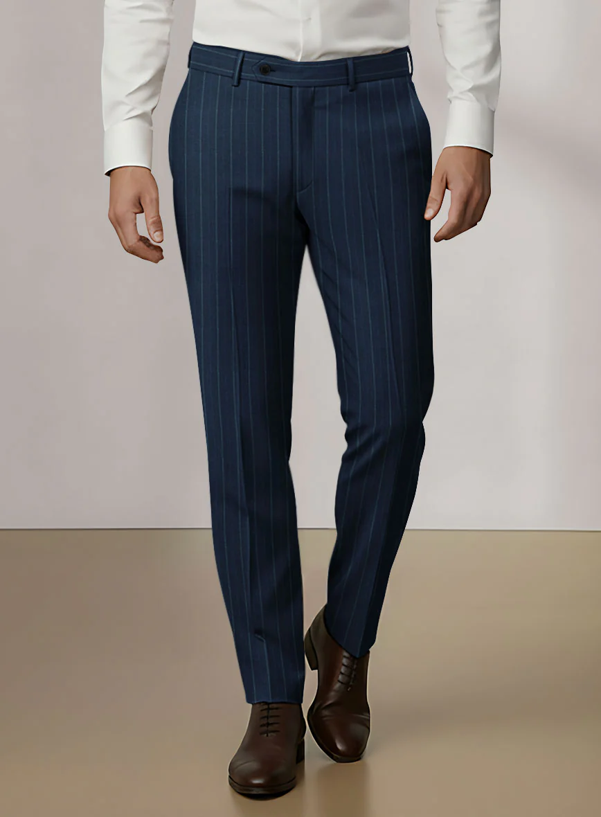 Scabal Dali Mimetic Stripe Wool Cashmere Suit - Image 8