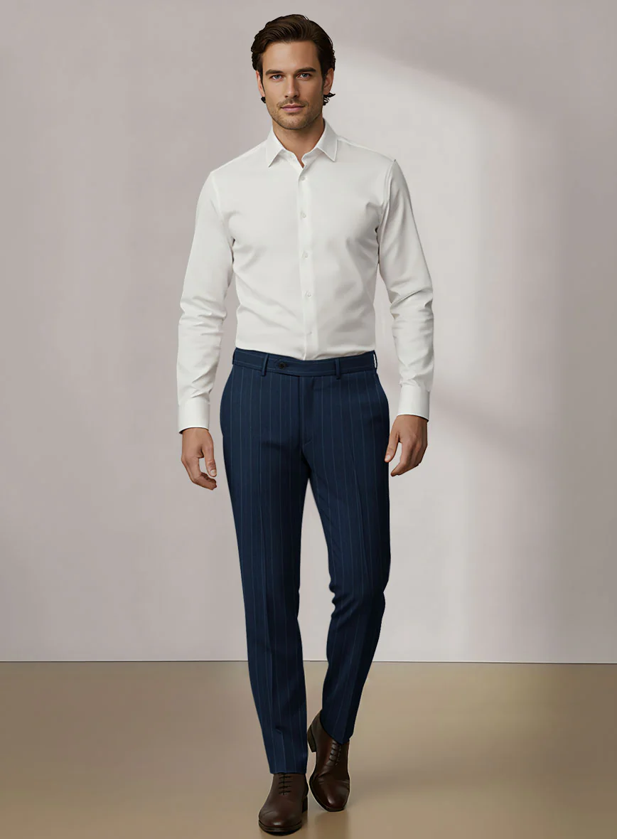 Scabal Dali Mimetic Stripe Wool Cashmere Suit - Image 7