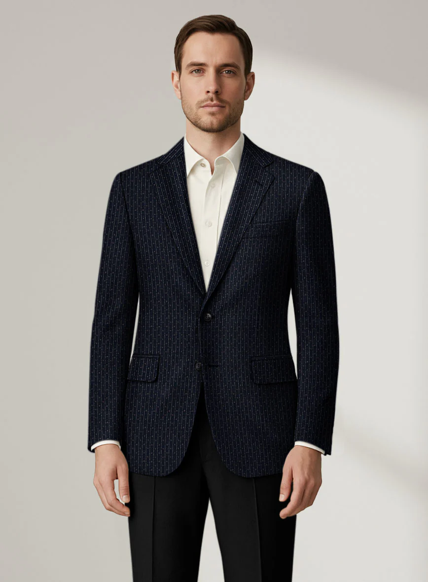 Scabal Dali Mouline Motif Wool Cashmere Jacket - Image 2