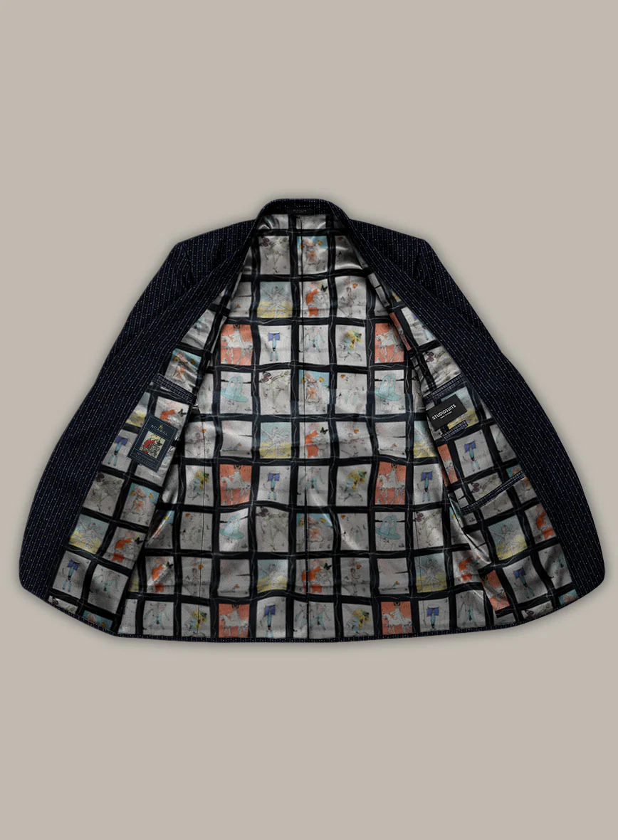 Scabal Dali Mouline Motif Wool Cashmere Jacket - Image 3
