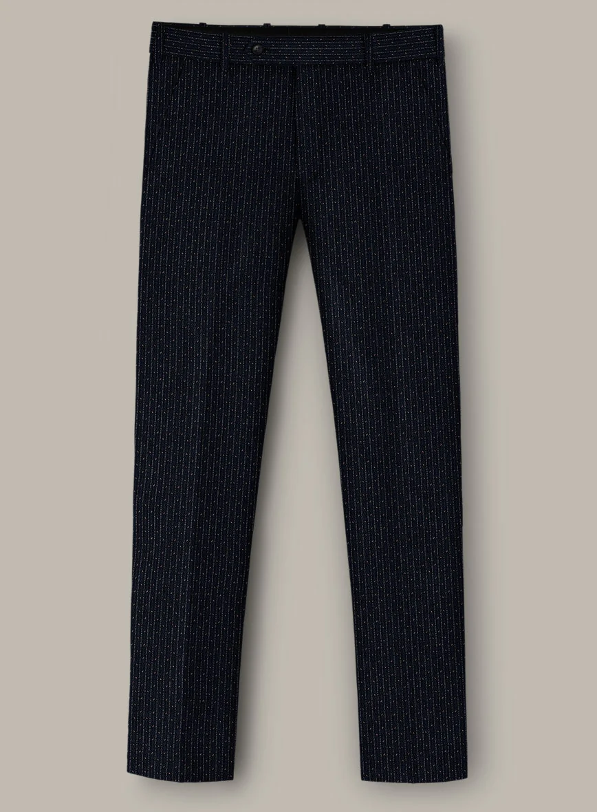 Scabal Dali Mouline Motif Wool Cashmere Pants - Image 2