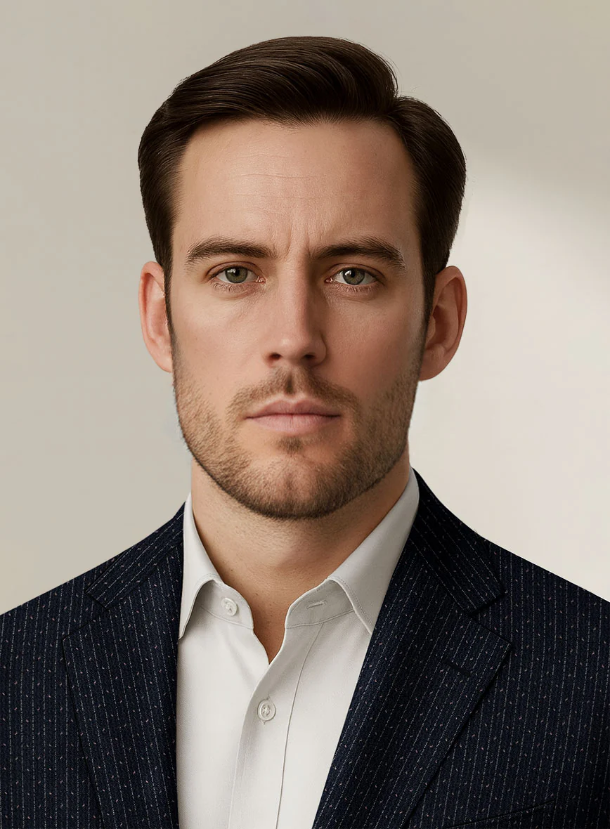 Scabal Dali Mouline Motif Wool Cashmere Suit - Image 5