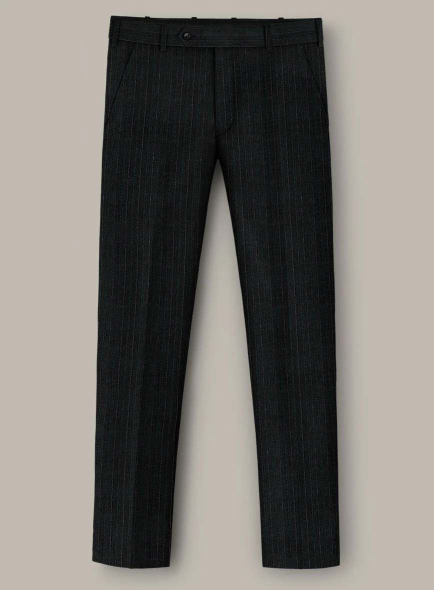 Scabal Dali Scholastic Stripe Wool Cashmere Pants - Image 2