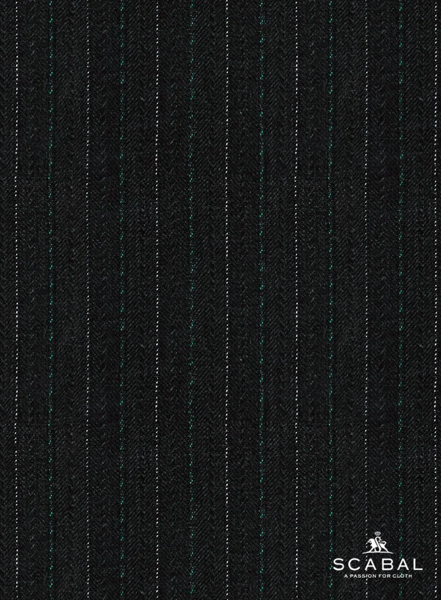 Scabal Dali Scholastic Stripe Wool Cashmere Pants - Image 4
