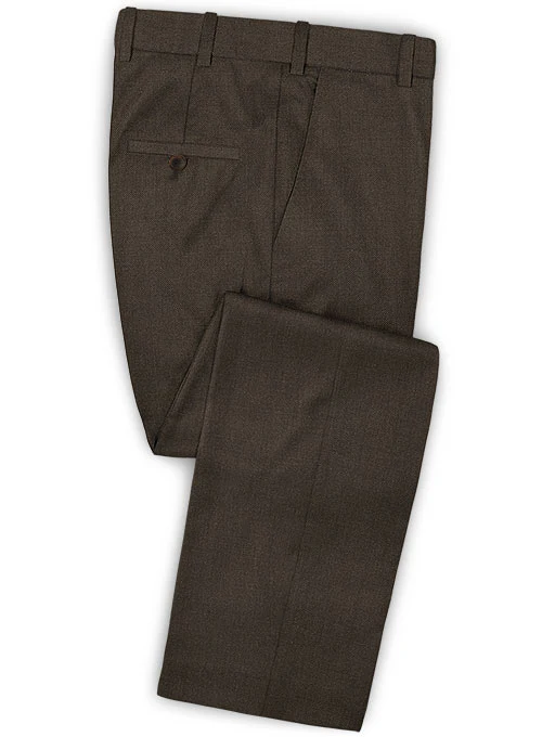 Scabal Dark Brown Wool Suit - Image 4