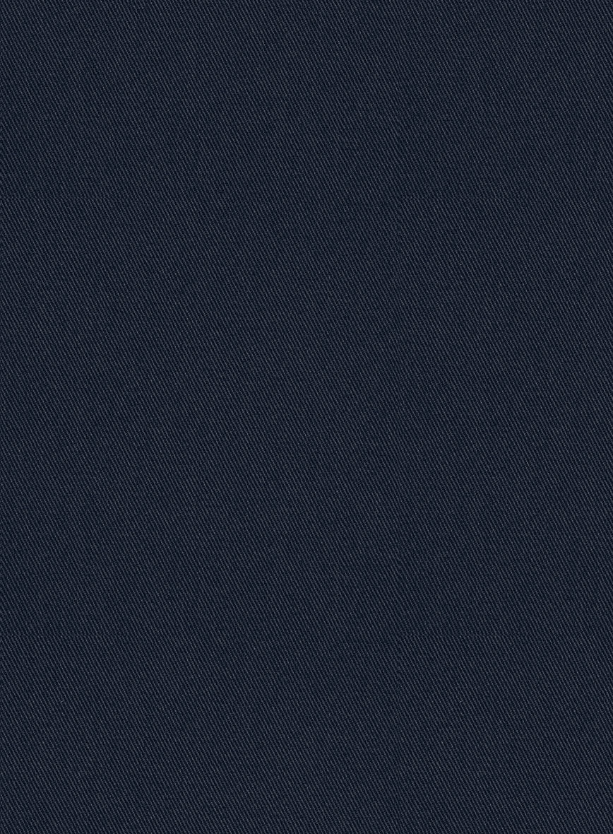 Scabal Dark Navy Cotton Stretch Jacket - Image 2