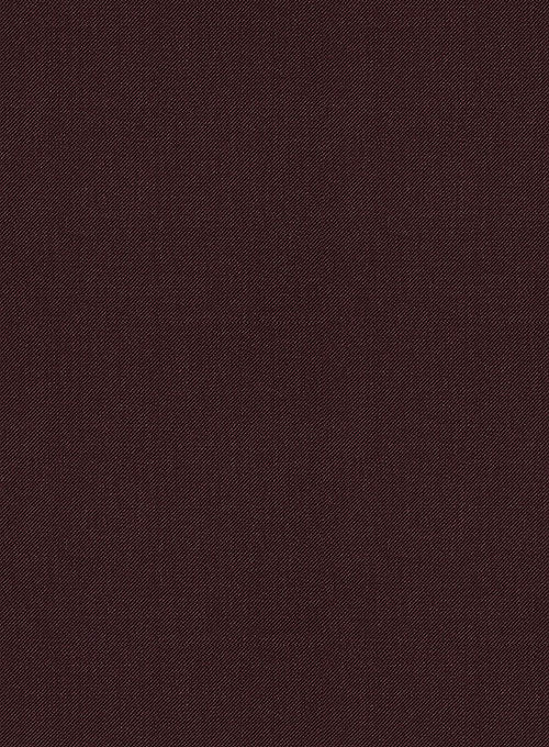 Scabal Dark Wine Wool Pants - Image 2