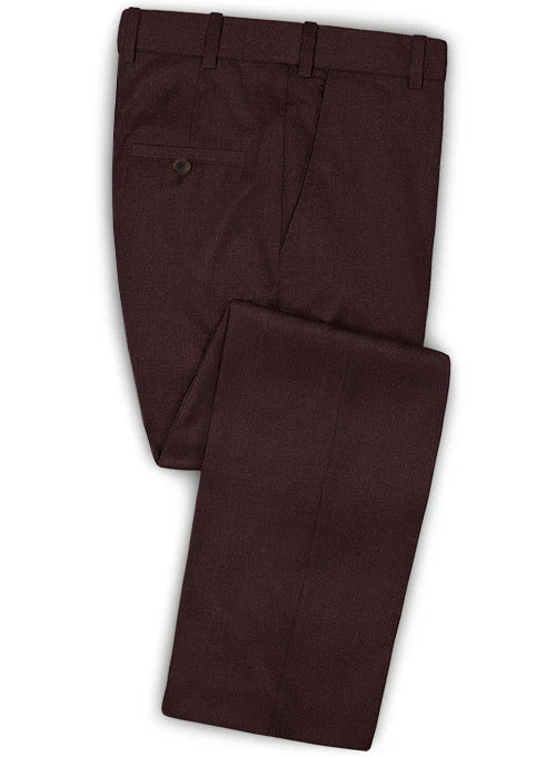 Scabal Dark Wine Wool Suit - Image 3