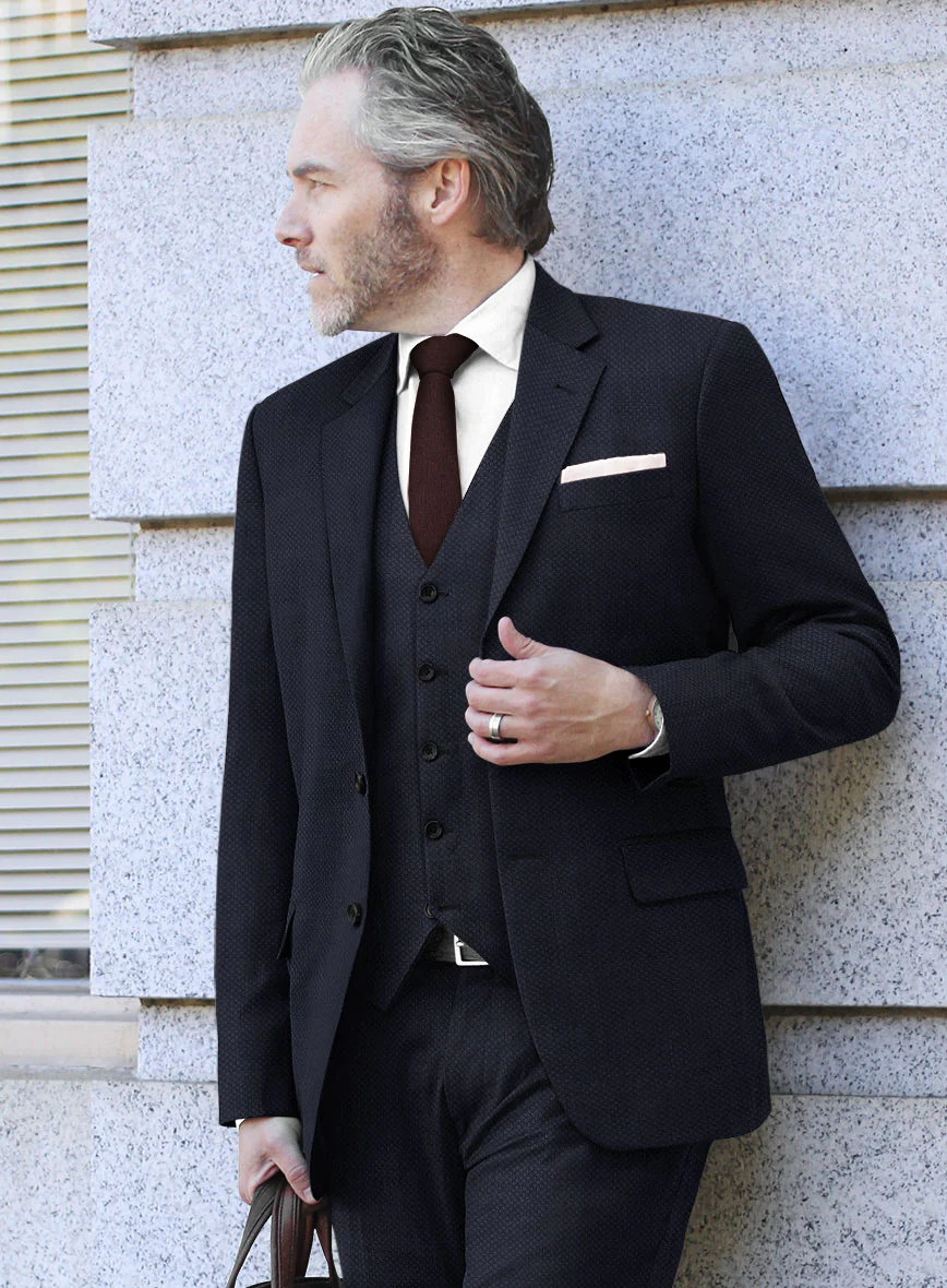 Scabal Drian Blue Wool Suit - Image 4