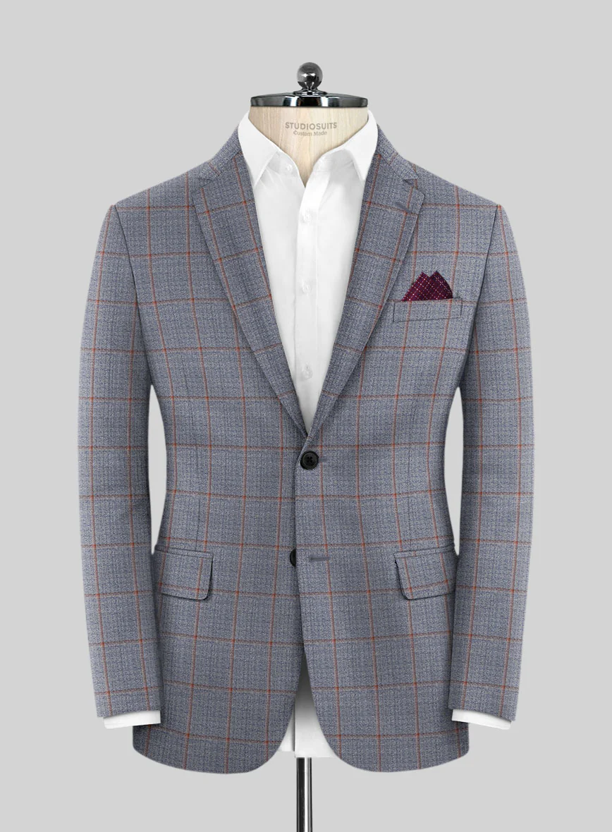 Scabal Dusk Blue Wool Suit - Image 3