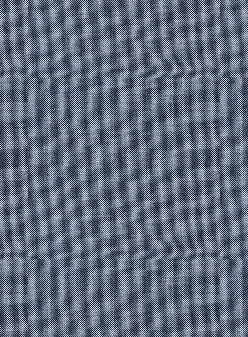 Scabal Eandi Twill Blue Wool Pants - Image 3