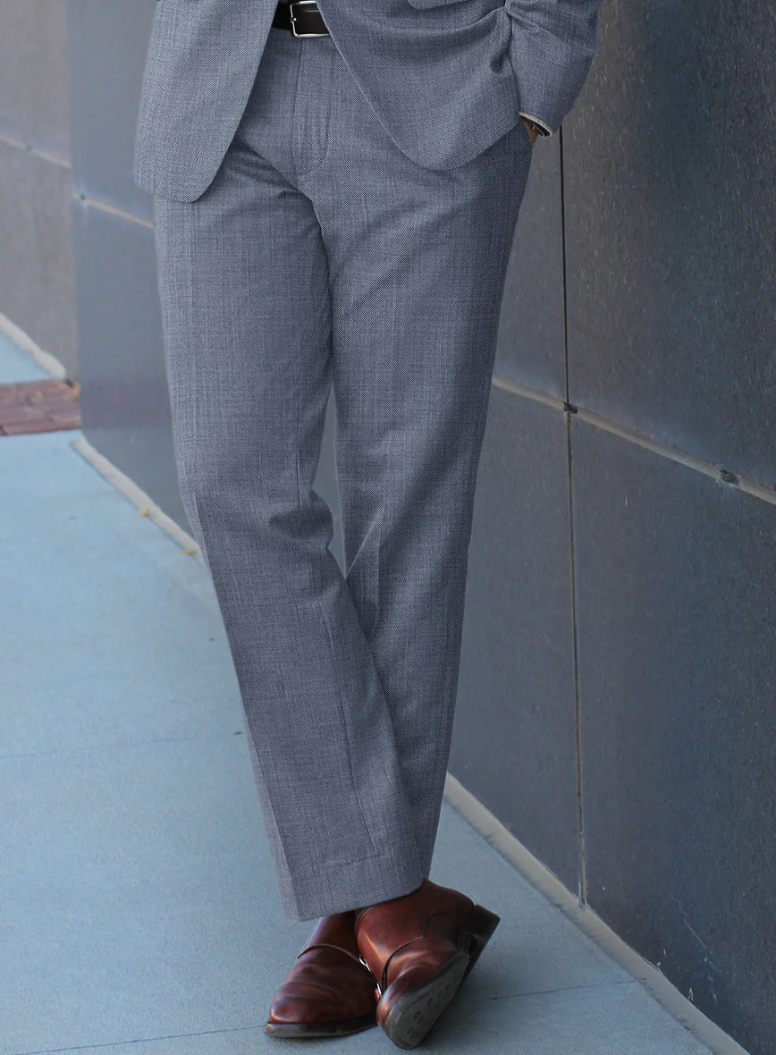 Scabal Eandi Twill Blue Wool Suit - Image 5