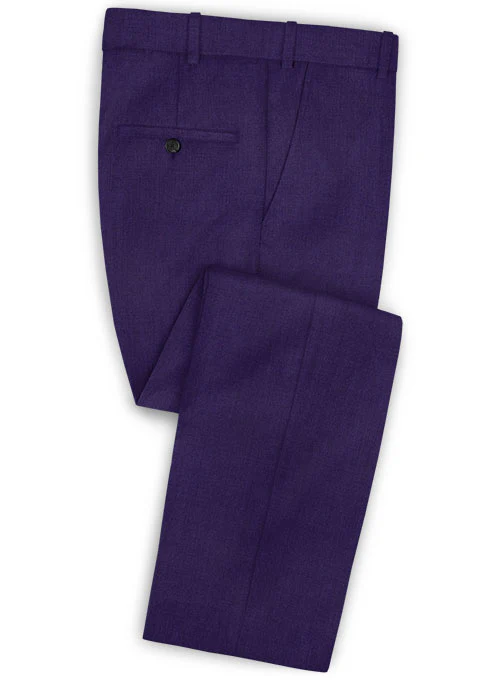 Scabal Eggplant Wool Suit - Image 4