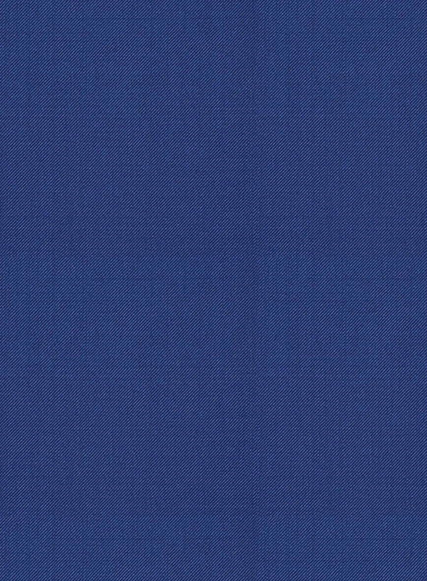 Scabal Egyptian Blue Wool Pants - Image 3