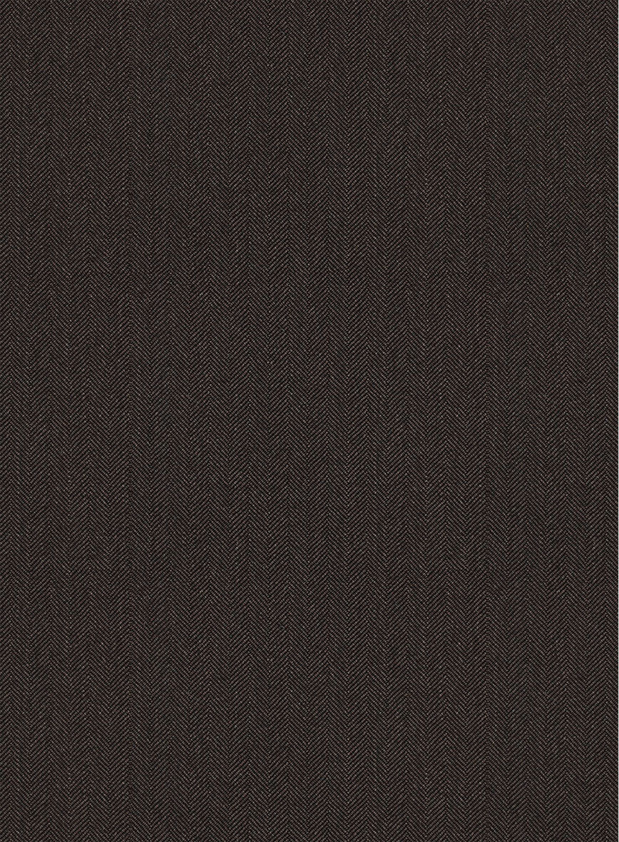 Scabal Erar Herringbone Brown Wool Suit - Image 7