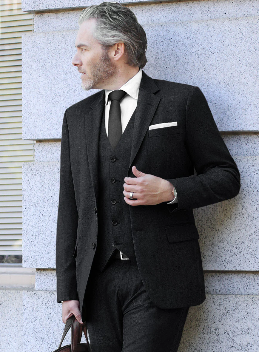 Scabal Eziki Herringbone Blue Wool Jacket - Image 2
