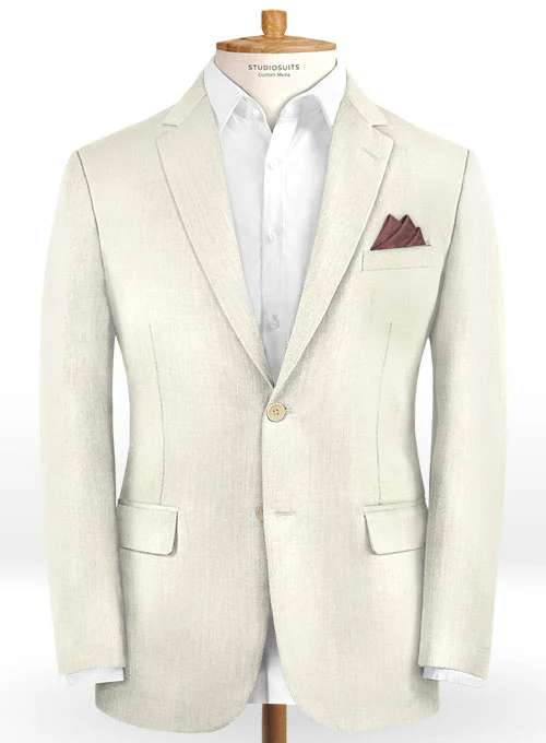 Scabal Fawn Wool Suit - Image 3