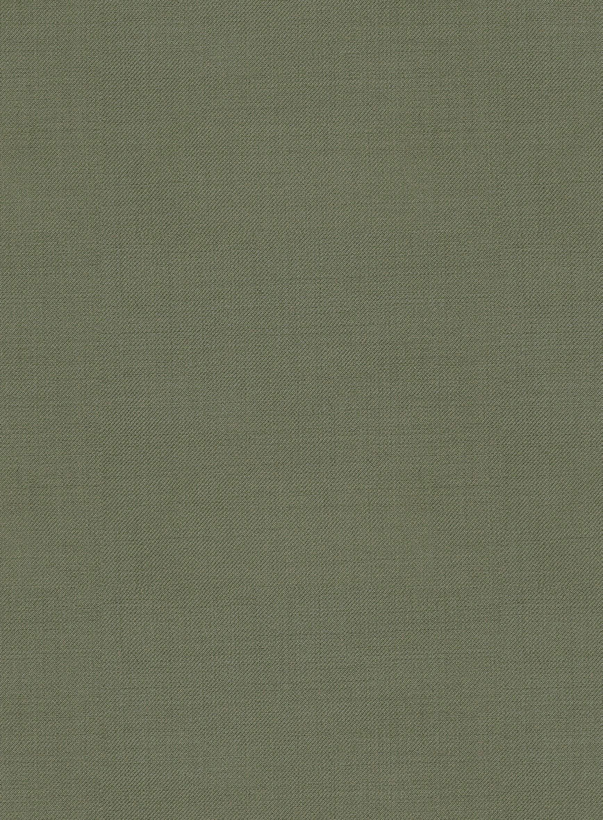 Scabal Fern Green Wool Pants - Image 3