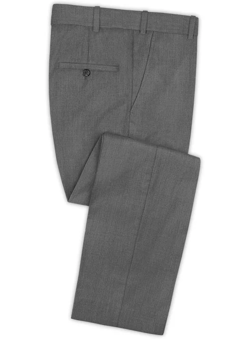 Scabal Flat Gray Wool Suit - Image 4