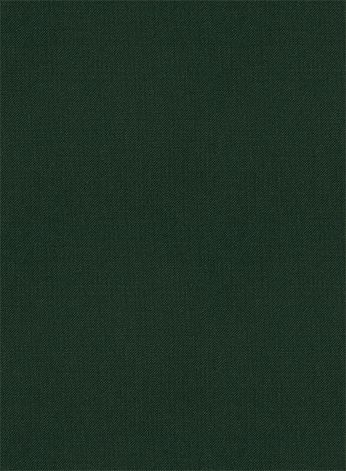 Scabal Forest Green Wool Pants - Image 2