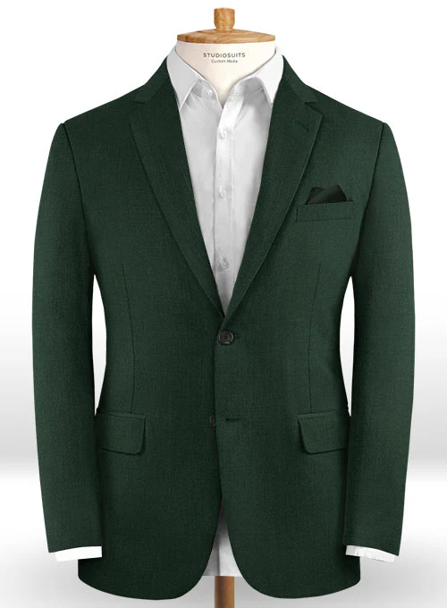 Scabal Forest Green Wool Suit - Image 2