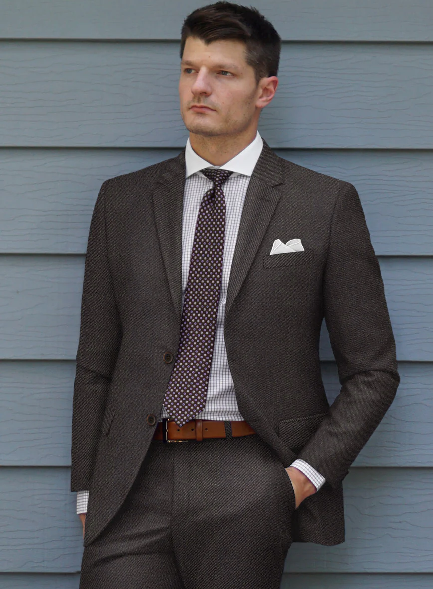 Scabal Gaci Brown Wool Jacket - Image 2