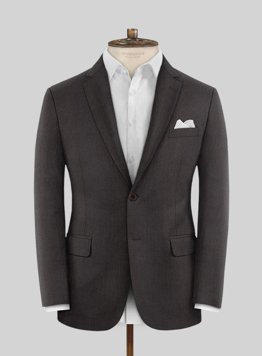 Scabal Gaci Brown Wool Suit - Image 3