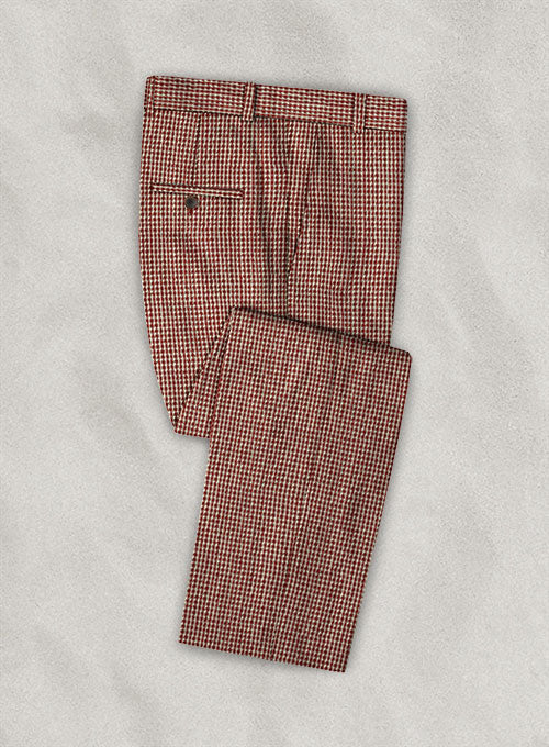 Scabal Gingham Red Seersucker Suit - Image 4