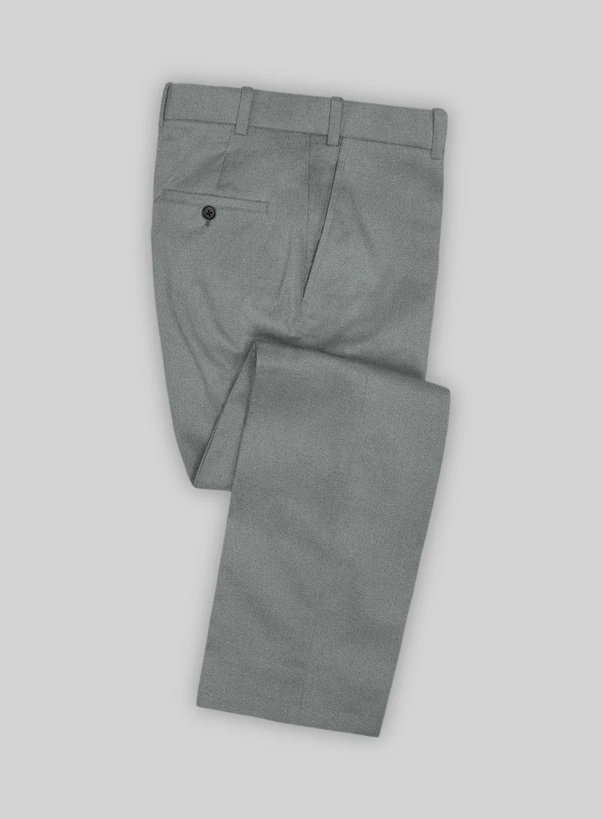 Scabal Gray Cotton Stretch Suit - Image 3