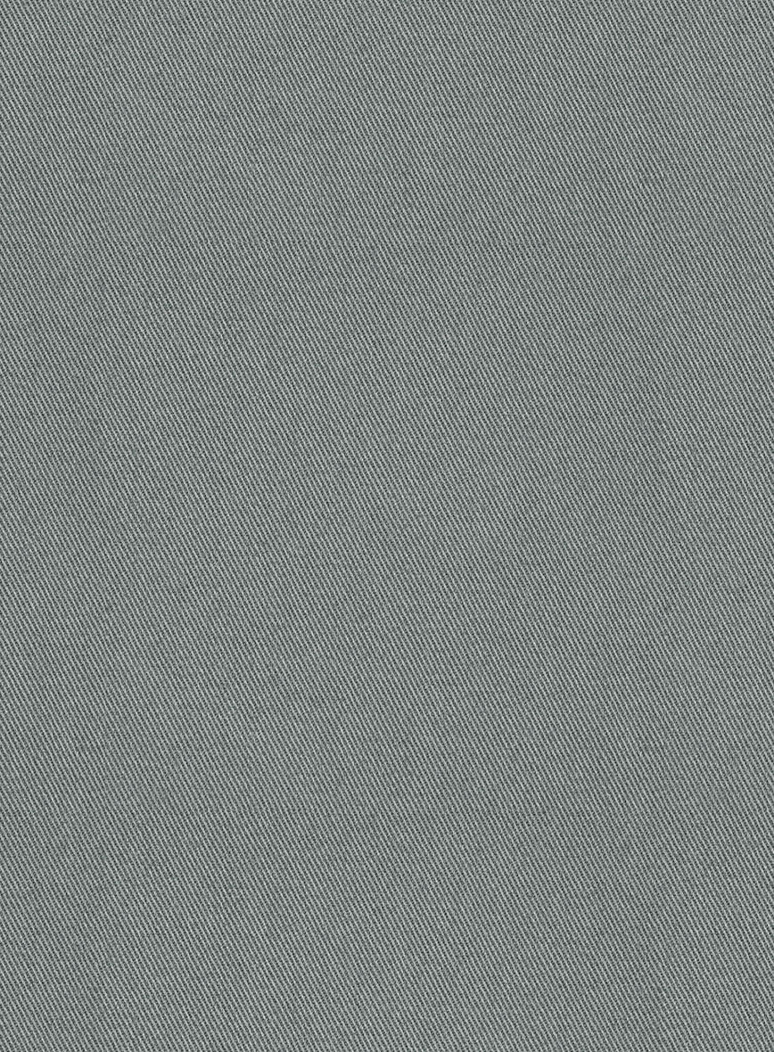 Scabal Gray Cotton Stretch Suit - Image 4