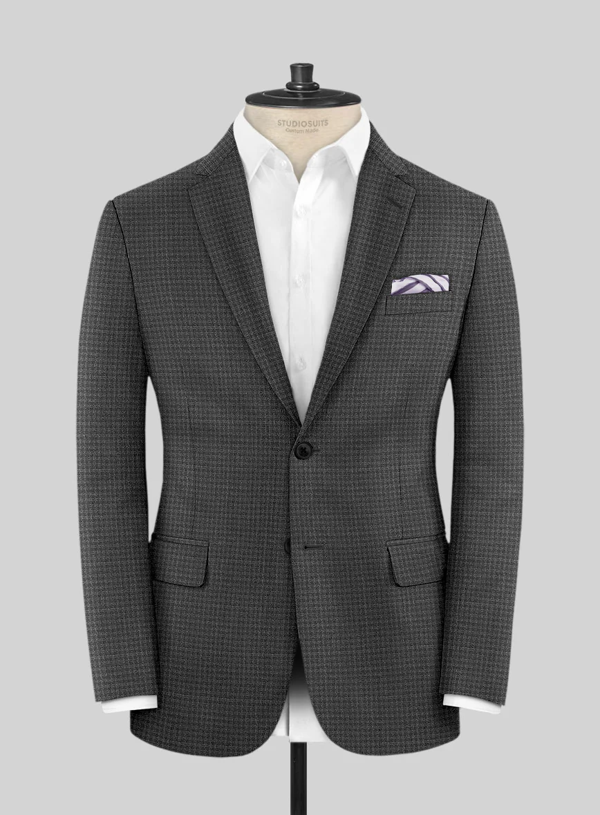 Scabal Guroa Black Wool Suit - Image 3