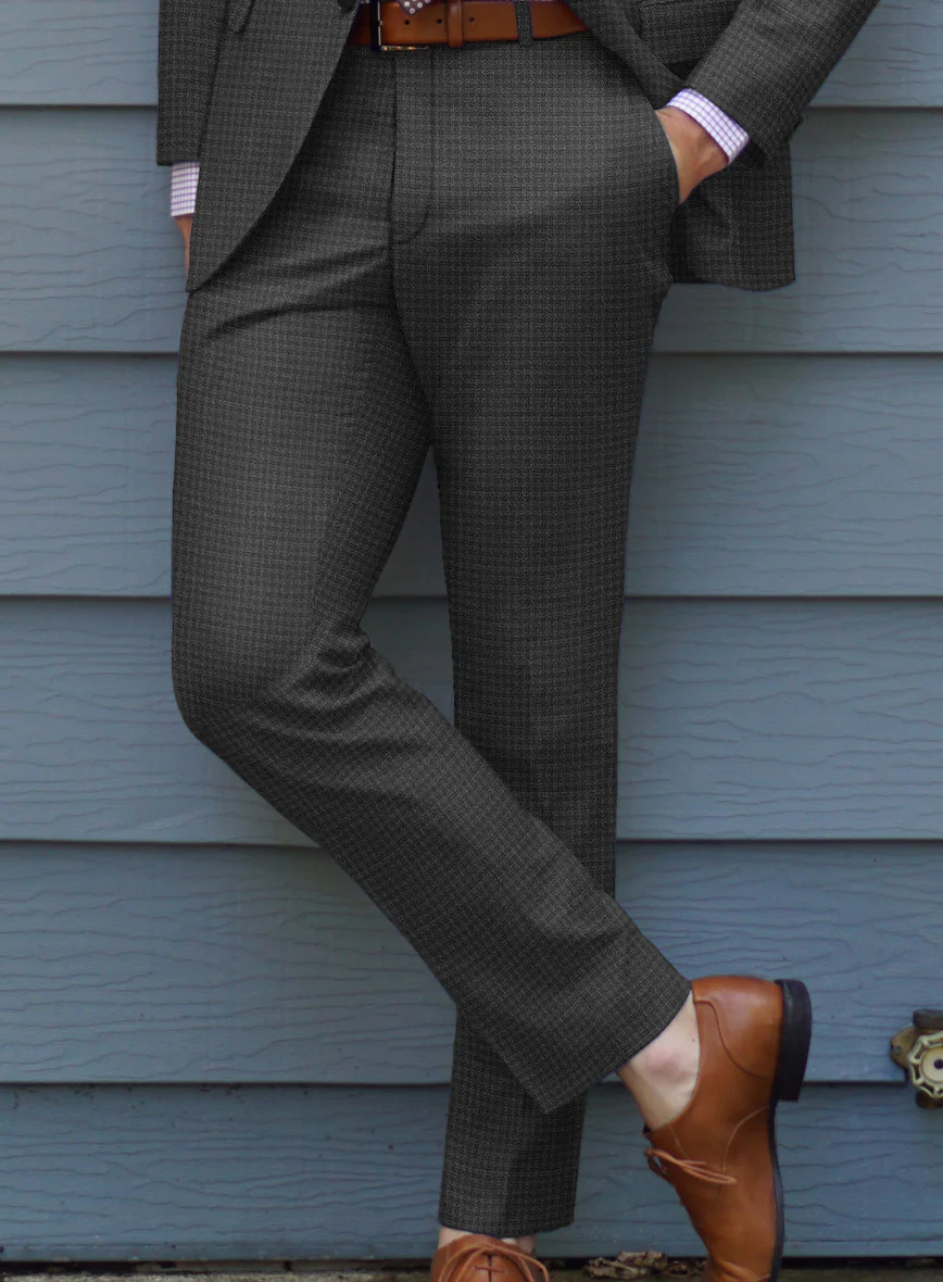 Scabal Guroa Black Wool Suit - Image 4