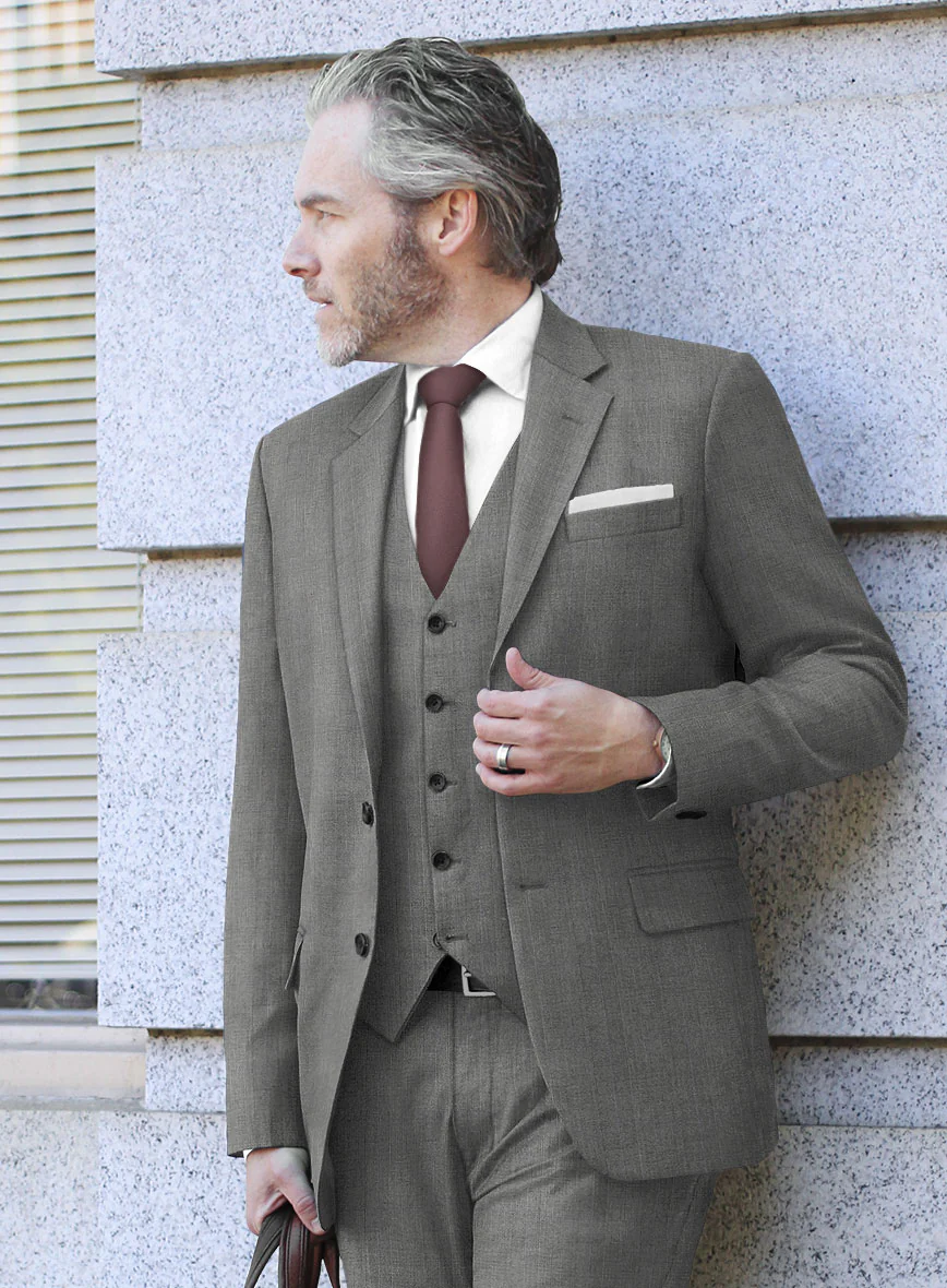 Scabal Hidal Checks Gray Wool Jacket - Image 3
