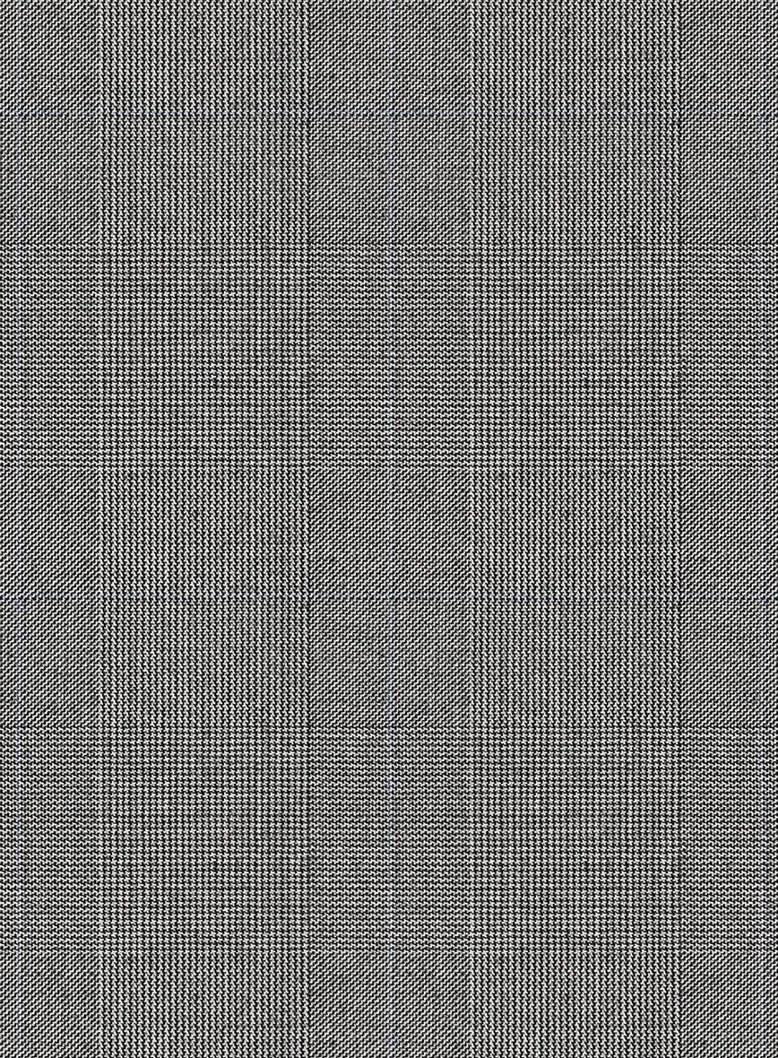 Scabal Hidal Checks Gray Wool Jacket - Image 4