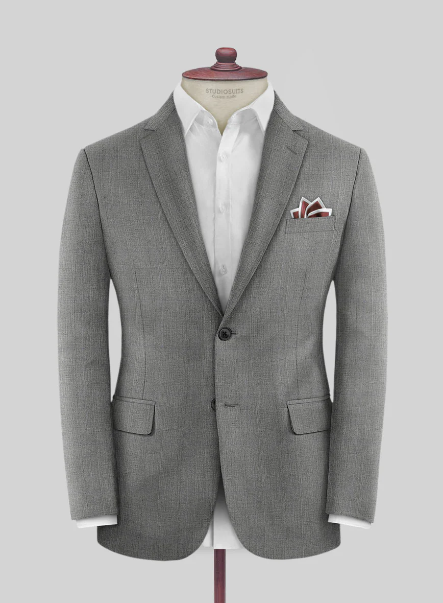 Scabal Hidal Checks Gray Wool Suit - Image 3