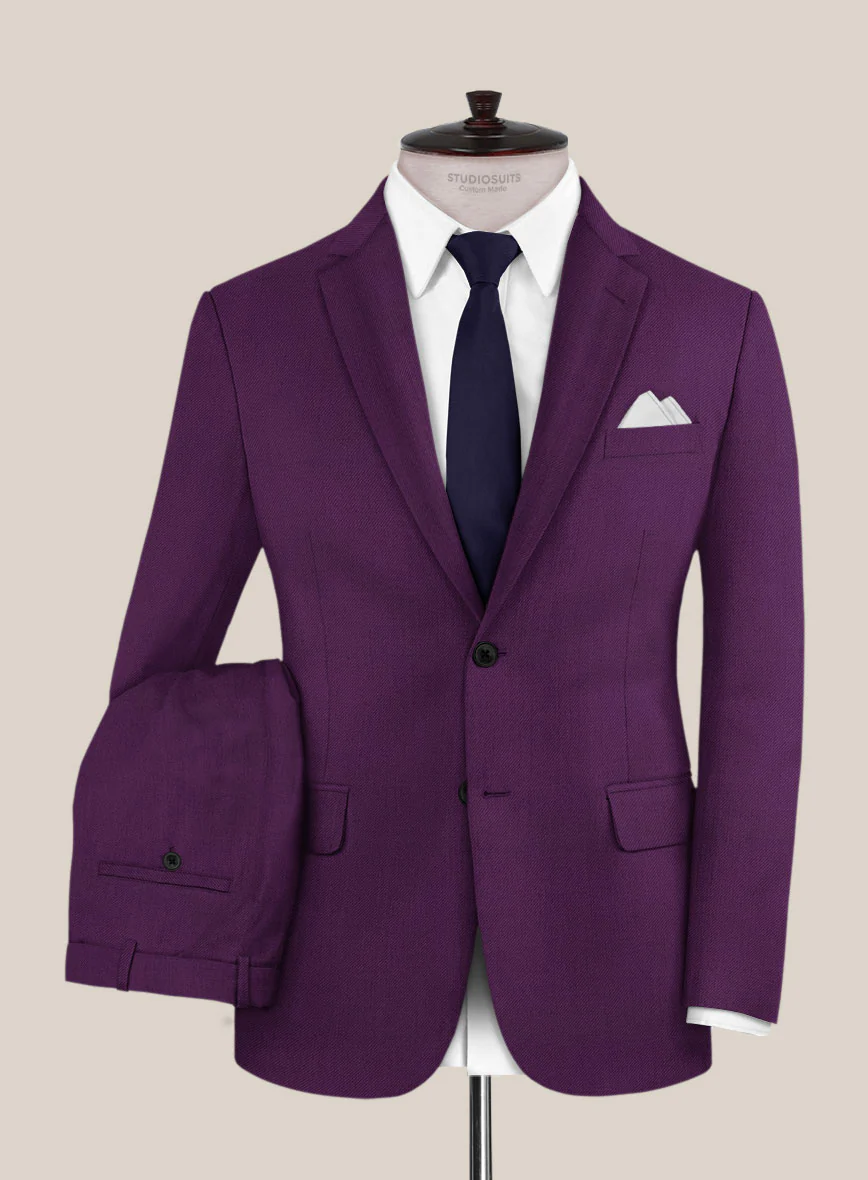 Scabal Hot Purple Wool Suit - Image 2