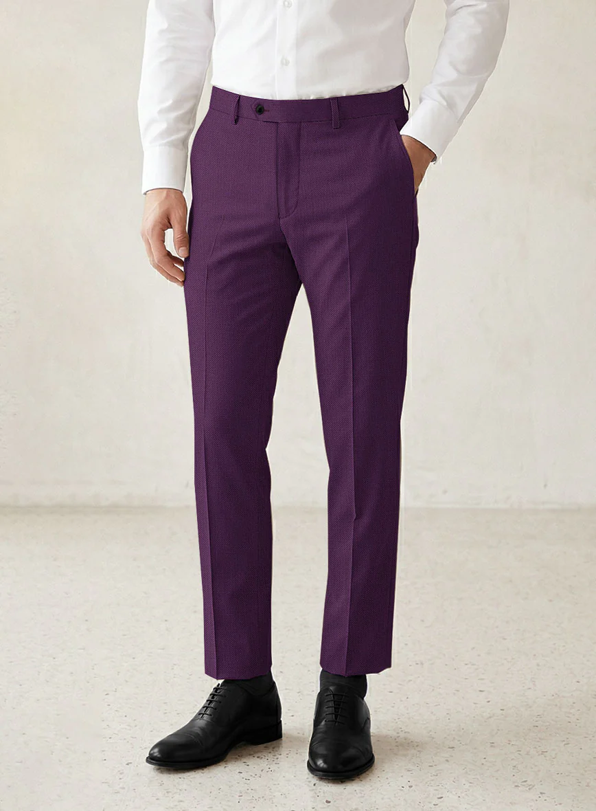 Scabal Hot Purple Wool Suit - Image 6