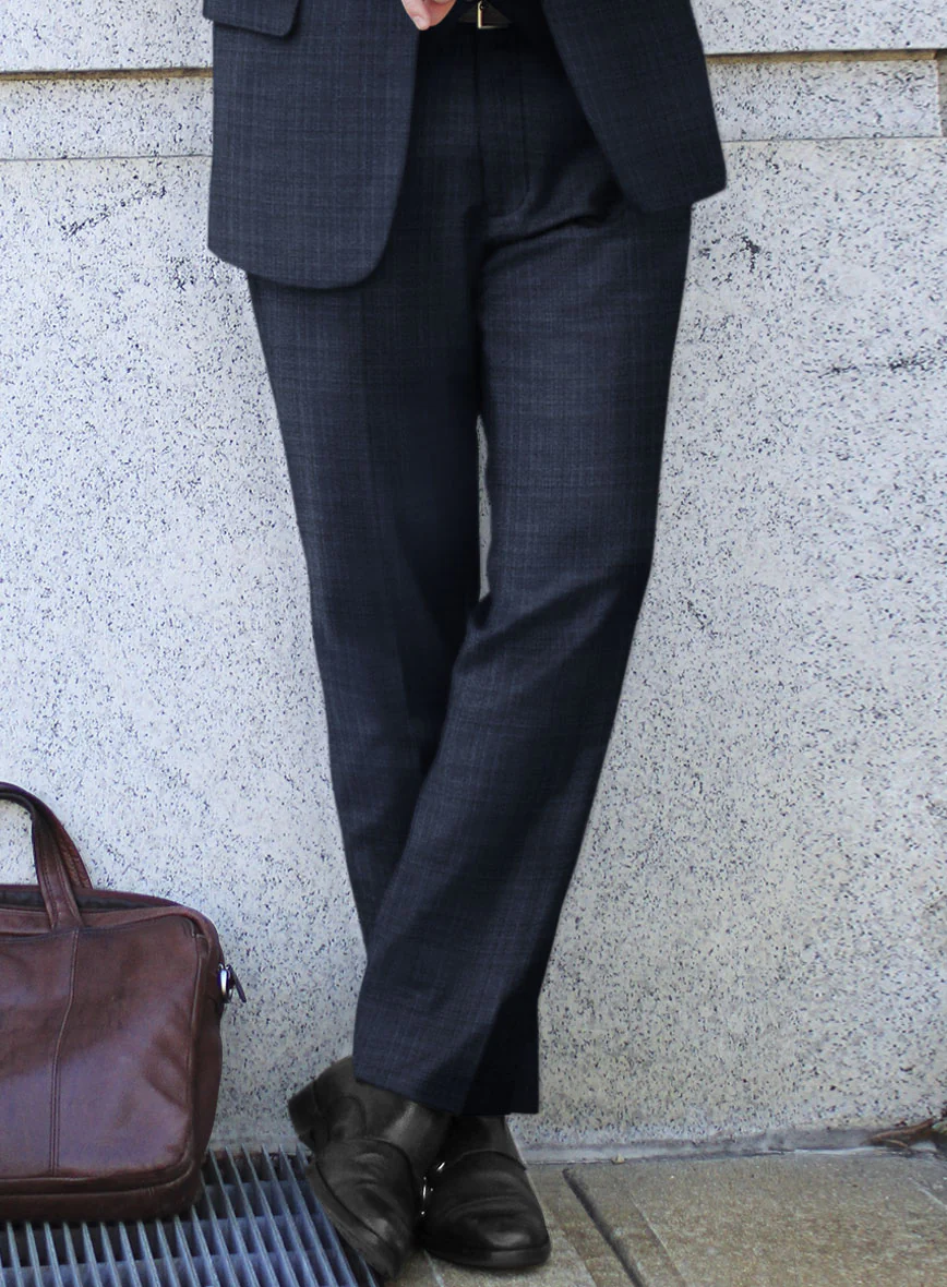 Scabal Bold Blue Wool Suit - Image 4
